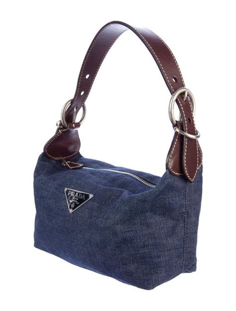 prada denim purse|Prada evening bag.